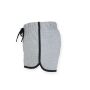 RETRO SHORTS, HEATHER GREY/BLACK, XXL, SKINNIFIT WOMEN
