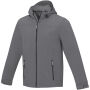 Langley softshell heren jas - Staalgrijs - 2XL
