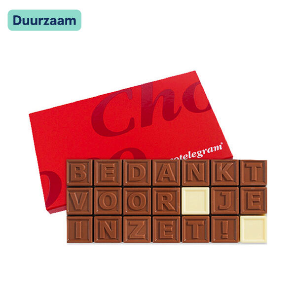 Chocotelegram 21 Bedankt inzet! Chocotelegram 21 Bedankt inzet!