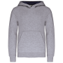 Kinder Sweater met gecontrasteerde capuchon Oxford Grey / Navy 12/14 jaar Kinder Sweater met gecontrasteerde capuchon Oxford Grey / Navy 12/14 jaar