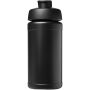 Baseline Rise 500 ml drinkfles met klapdeksel - Zwart/Zwart