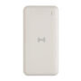 RCS standaard recycled plastic wireless powerbank, wit