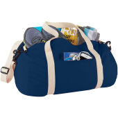 Barrel katoenen duffeltas 25L - Marineblauw