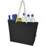 Florida 270 g/m² GRS gerecyclede strandtas 18L - Zwart/Zwart Florida 270 g/m² GRS gerecyclede strandtas 18L - Zwart/Zwart