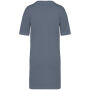 Ecologische verwassen T-shirtjurk Washed Mineral Grey XL