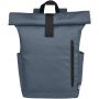 Byron 15,6" rugzak van GRS RPET met opgerolde bovenkant 18 L - Hale Blue