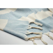 AGOURA - Hammam handdoek 140 gr/m² - Blauw