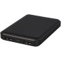 Gleam 5000 mAh ultra slanke oplichtende powerbank - Zwart