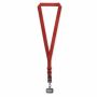 Geweven verstelbare crossbody telefoonhouder met gegraveerde metalen logoplaat