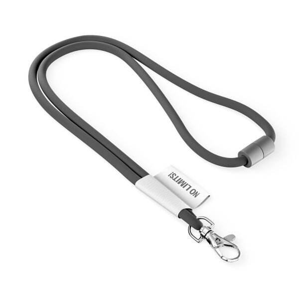 Polyester 2-kleurige koord-lanyard met full color label Polyester 2-kleurige koord-lanyard met full color label