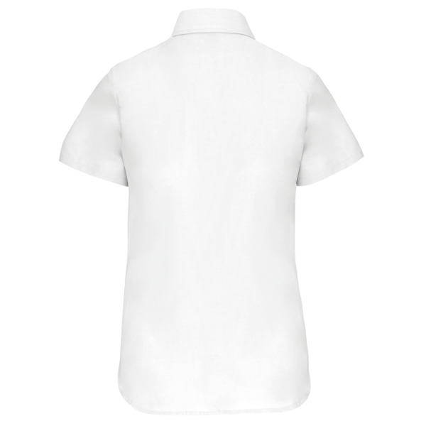 Dames Oxford blouse korte mouwen White XXL