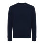 Iqoniq Etosha lichtgewicht gerecycled katoen sweater, donkerblauw (M)