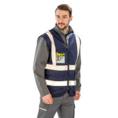 Heavy Duty Polycotton Security Vest - Black - S