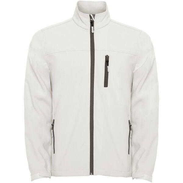 Antartida men's softshell jacket - Pearl White - S