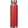 Thor 650 ml RCS gecertificeerde gerecyclede roestvrijstalen koperen vacuüm geïsoleerde waterfles - Rood