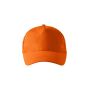 Cap unisex 5P orange adjustable