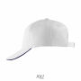 LONG BEACH - LONG BEACH VIJFPANELENPET - M - White/French Navy LONG BEACH - LONG BEACH VIJFPANELENPET - M - White/French Navy