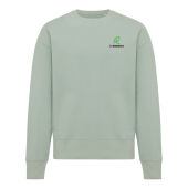 Iqoniq Kruger gerecycled katoen relaxed sweater, iceberg green (XXXL)