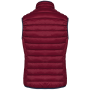 Ladies' lightweight sleeveless down jacket Wine XXL