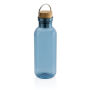 RCS recycled PET fles met bamboe deksel en handvat, blauw