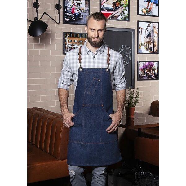 Bib Apron Denim X-Style