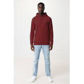 Iqoniq Jasper gerecycled katoen hoodie, bordeauxrood (XXS)