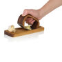 AdHoc RoccaAlio Knoflookpers met snijplank, bruin