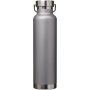 Thor 650 ml RCS gecertificeerde gerecyclede roestvrijstalen koperen vacuüm geïsoleerde waterfles - Grijs