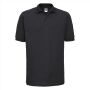 RUS Hardwearing Polycotton Polo, Black, 5XL
