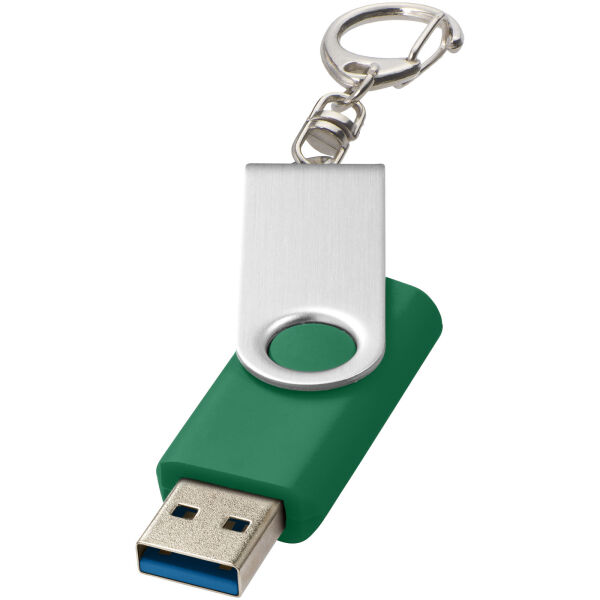Rotate USB 3.0 met sleutelhanger - Groen - 16GB