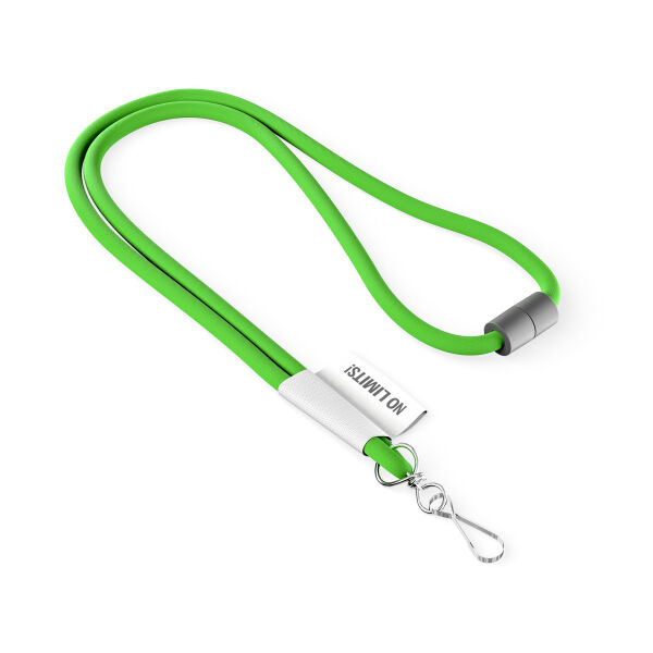 Polyester 2-kleurige koord-lanyard met full color label Polyester 2-kleurige koord-lanyard met full color label