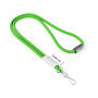 Polyester 2-kleurige koord-lanyard met full color label