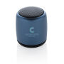 Mini aluminium draadloze speaker, blauw