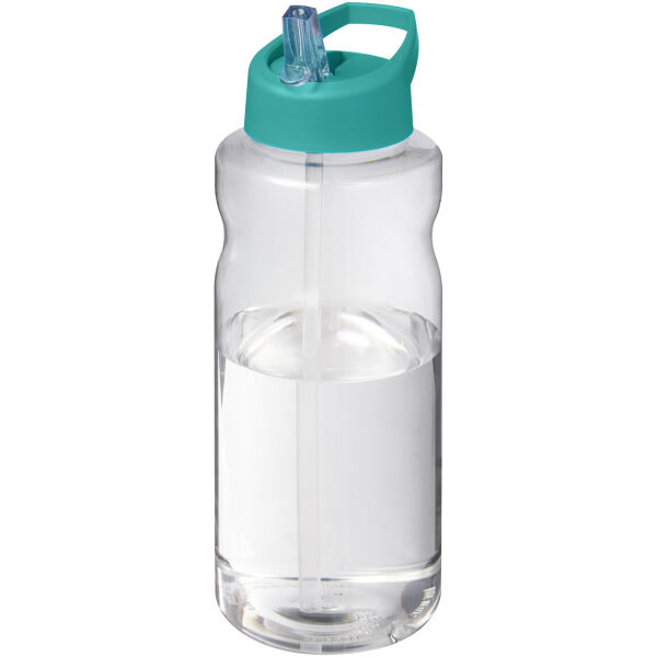H2O Active® Big Base 1 litre spout lid sport bottle - Aqua