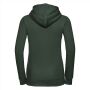 RUS Ladies Authentic Hooded Sweat, Bottle Green, S