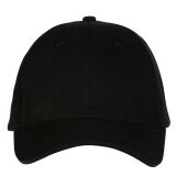 6 PANEL CAP, BLACK/BLACK, One size, BLACK&MATCH