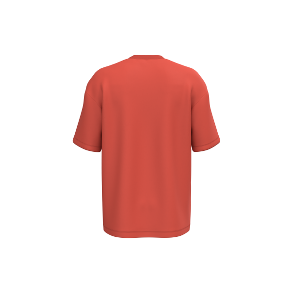 Ecologisch oversized heren T-shirt Paprika XS Ecologisch oversized heren T-shirt Paprika XS