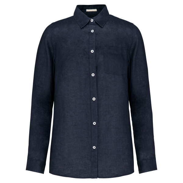 Chemise en lin homme Navy Blue XS Chemise en lin homme Navy Blue XS