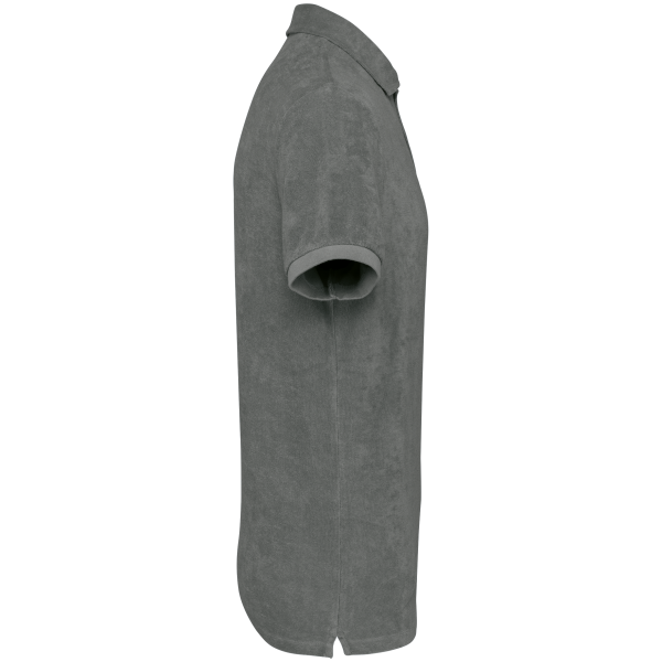 Ecologische badstof herenpolo Iron Grey XS Ecologische badstof herenpolo Iron Grey XS