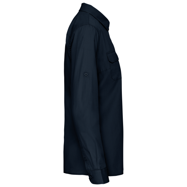 Damesoverhemd safari lange mouwen Navy S Damesoverhemd safari lange mouwen Navy S