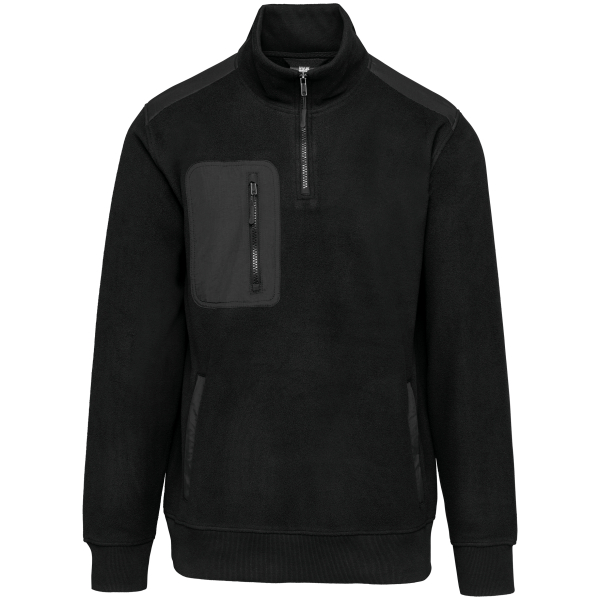 Ecologishe fleece met ritskraag unisex