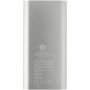 Juice type-C draadloze powerbank van 8000 mAh van gerecycled aluminium - Zilver