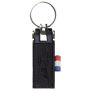 Sleutelhanger P02510F, Kunstleder, Zwart