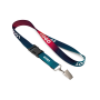 Afneembaar polyester Sublimatie-koord met bulldogclip