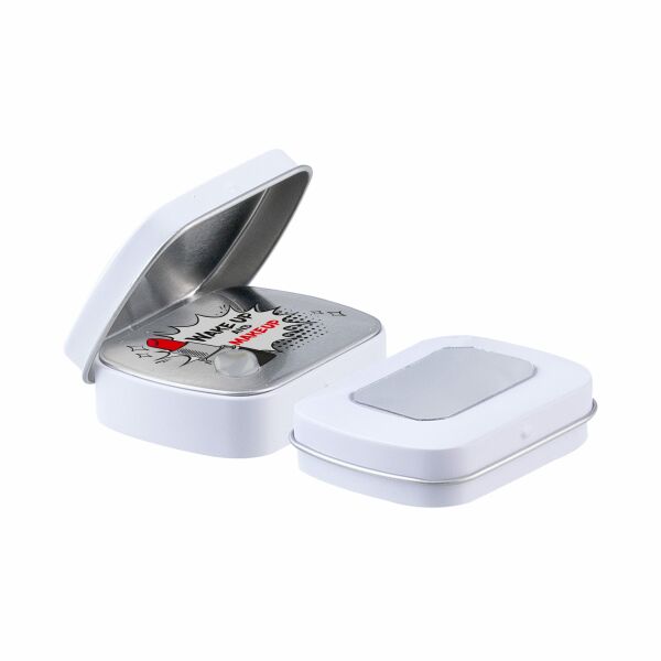 Mini scharnierblikje met spiegel