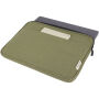 Joey 14 inch GRS gerecyclede canvas laptophoes, 2 l - Olijf