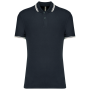 Herenpolo met korte mouwen en contrasterende bies Navy / White S