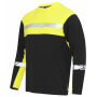 7002 T-SHIRT L.S PGL Black/Yellow S