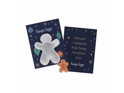 Kerst theezakje op kaart