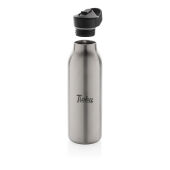 Avira Ara RCS recycled staal fliptop water fles 500ML, zilver